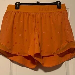 lululemon athletica Women's Vibrant Orange Athletic Shorts
